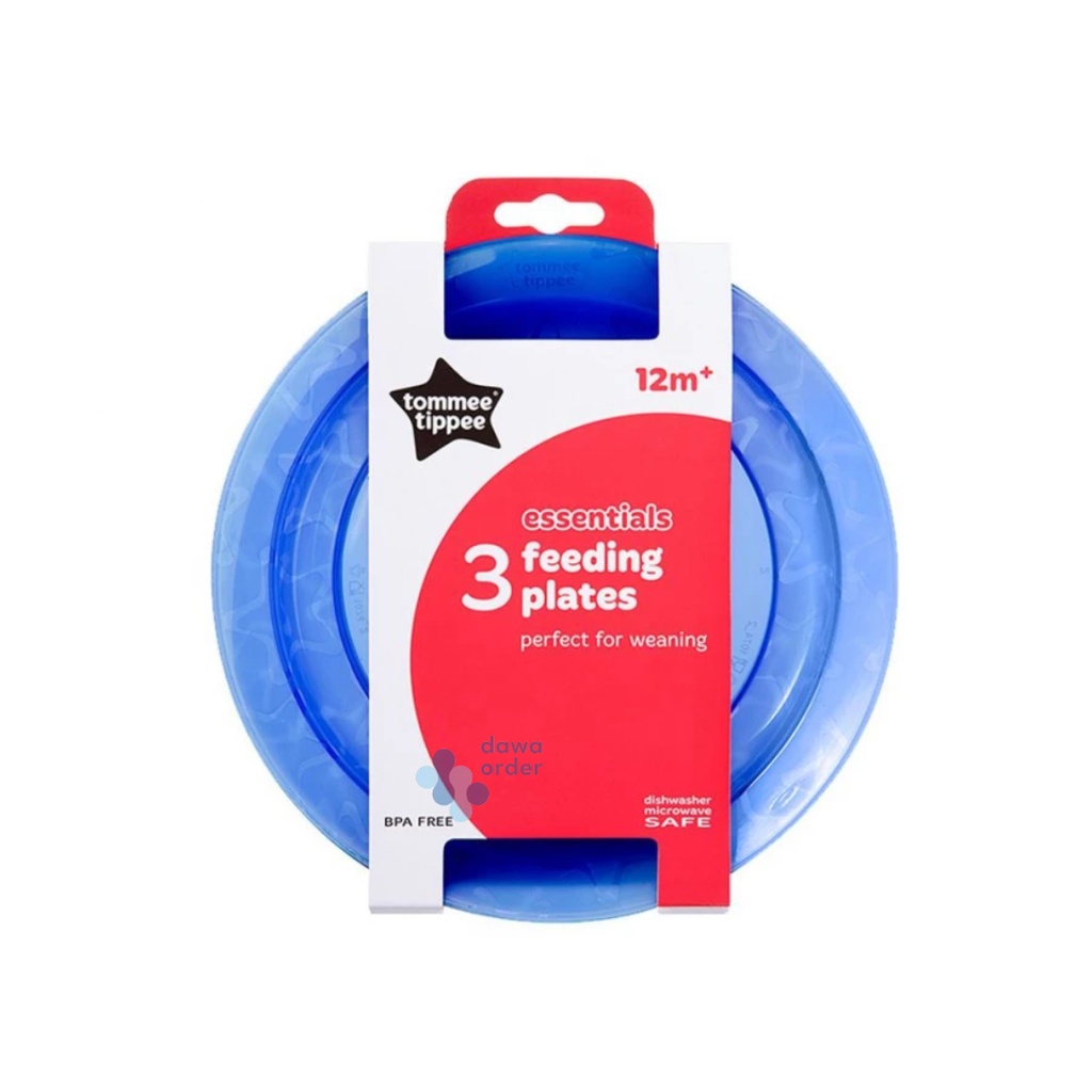 Tommee Tippee 3 Feeding Plates +12M