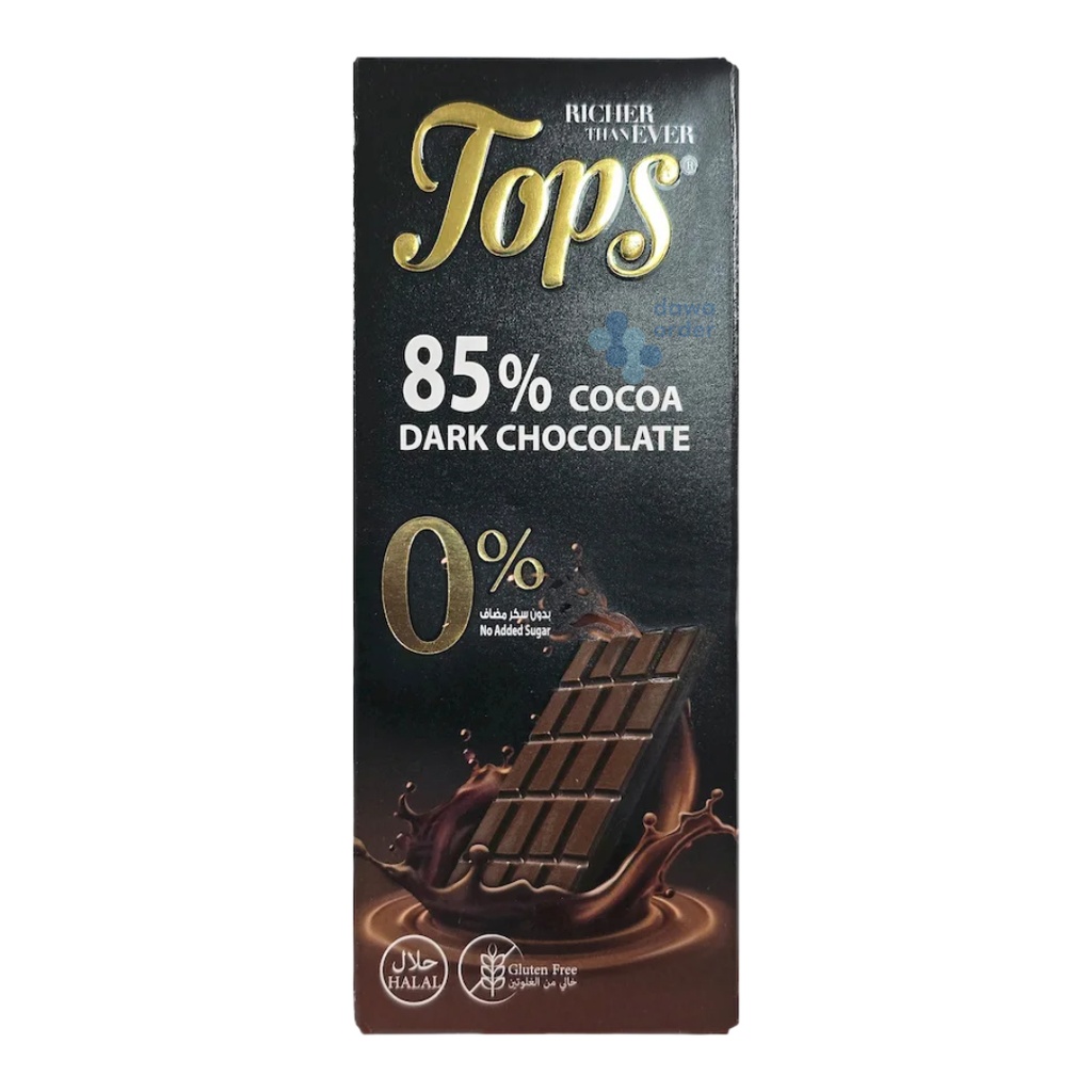 Tops Chocolate 85% Dark Suger Free