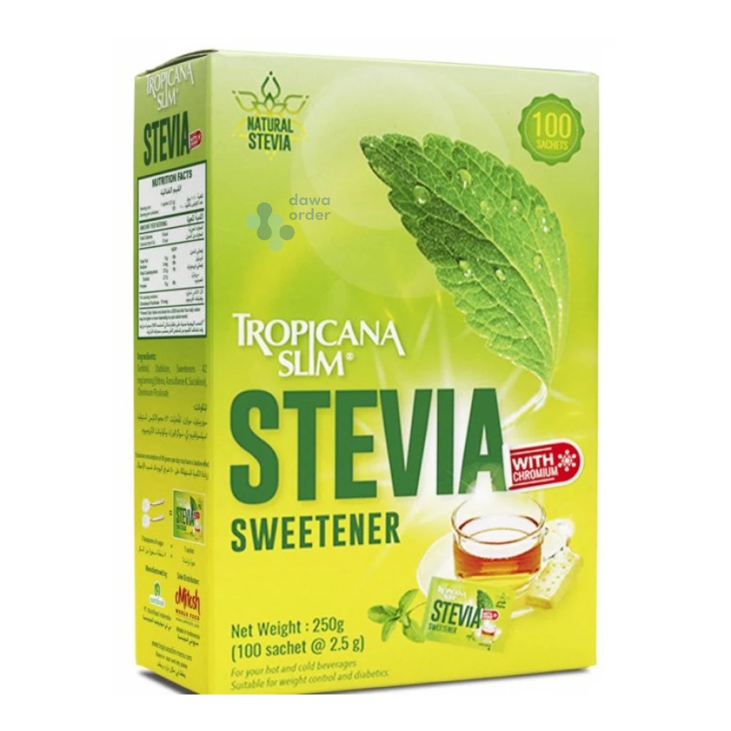 Tropicana Stevia Sweetener 100S+25% Offer