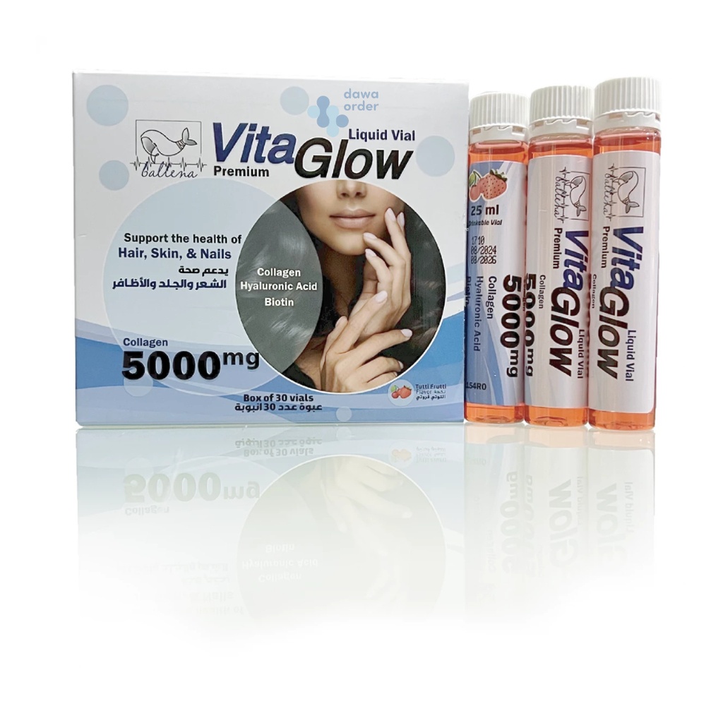 Vitaglow 5000 Mg Premium Liqid 30 Vials