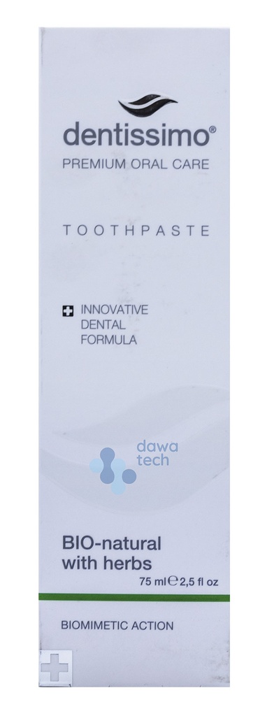 Dentissimo Bio-Natural Herbs Toothpaste-Gel 75 Ml