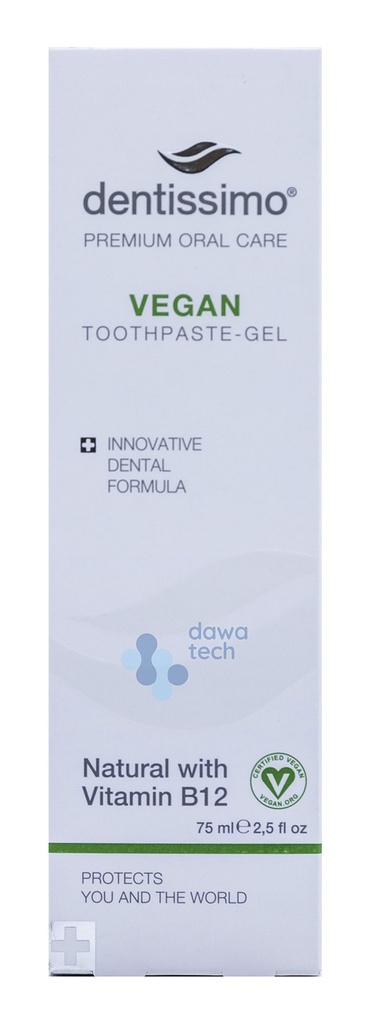 Dentissimo Vegan & B12 Toothpaste-Gel 75 Ml