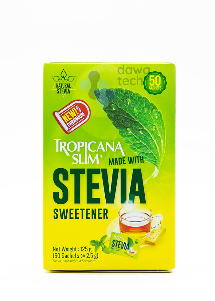 TROPICANA SLIM STEVIA SWEETENER 50 SACH