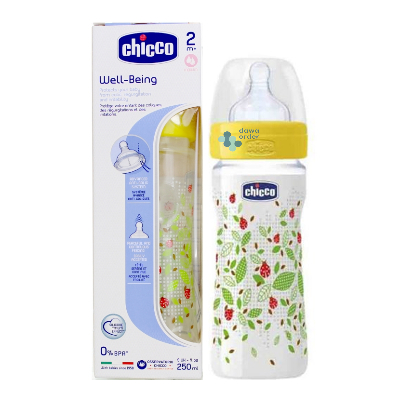 Chicco 2+M Feeding Bottle 250Ml /9Uk