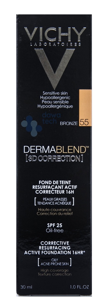 VICHY DERMABLEND 55 OIL FREE 3D CORRECTION (30ML)