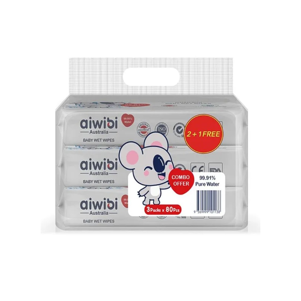 AIWIBI WET WIPES PACK OFF 3