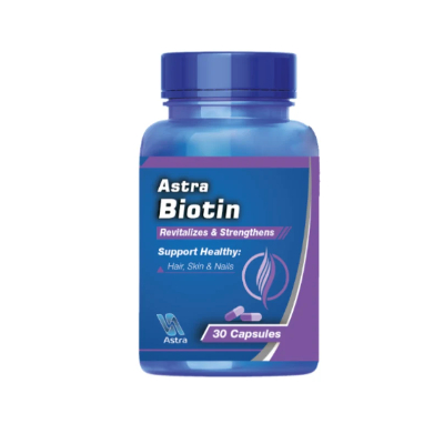 ASTRA BIOTIN 500MCG 60CAP