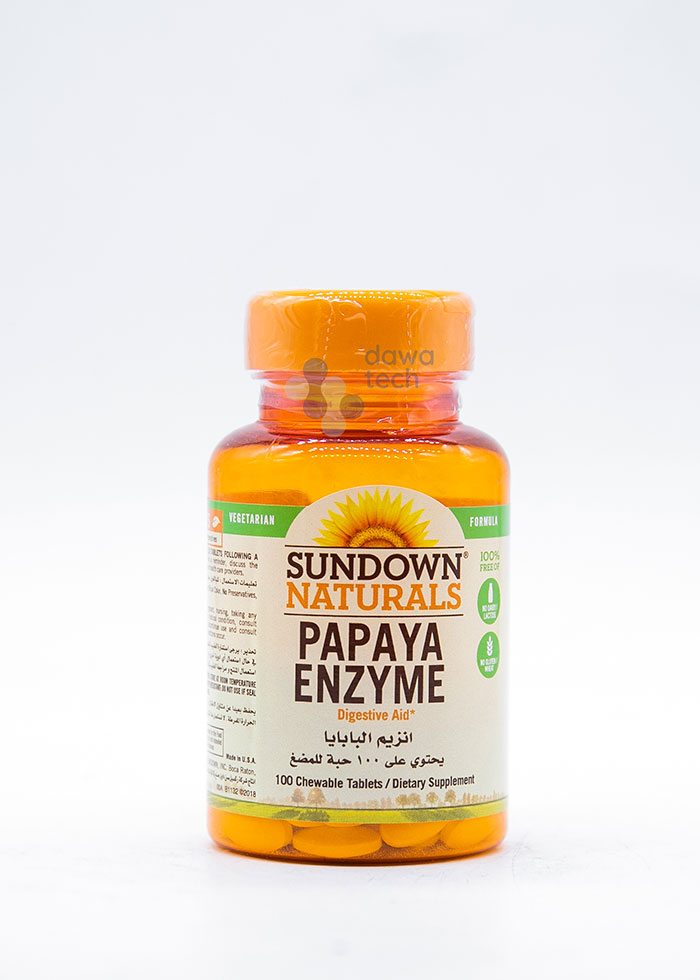Sundown Papayaa Enzyme (100 Chewable Tablets)