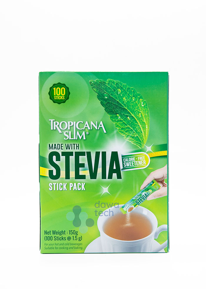 TROPICANA SLIM MADE WITH STEVIA (100 STICKS)