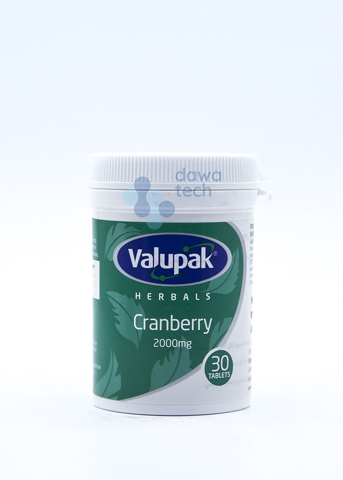 VALUPAK CRANBERRY (2000 mg) (30 TABLETS )