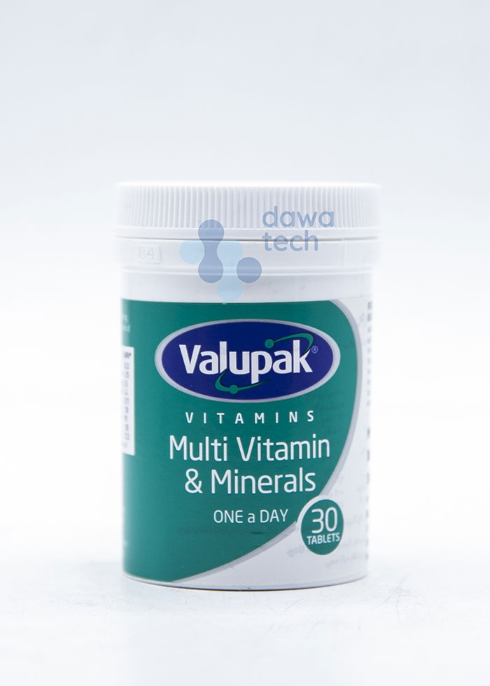VALUPAK MULTIVITAMINE+MINERAL (30 TABLETS)