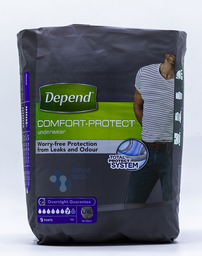 DEPEND UNDERWEAR FOR MEN L/XL