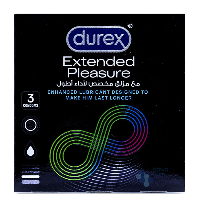 DUREX EXTENDED PLEASURE 3 CONDOMS