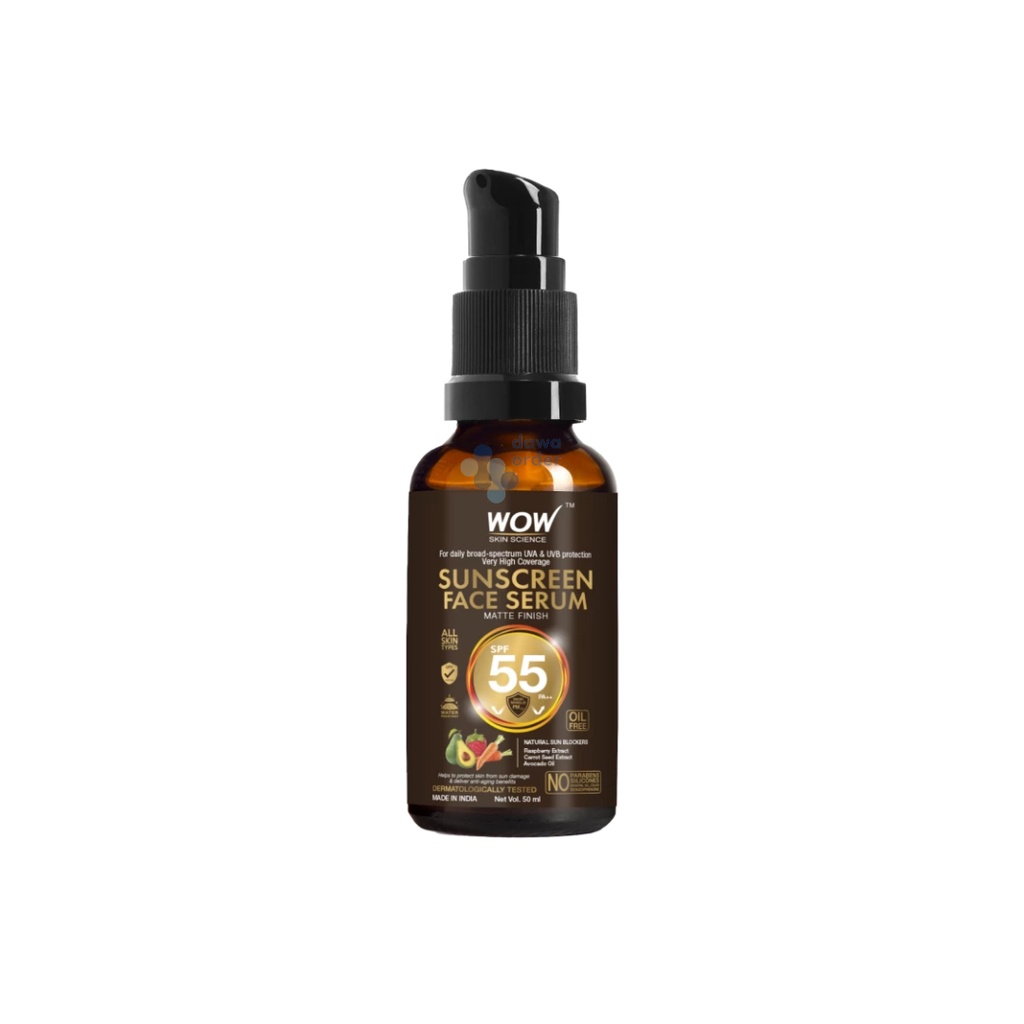 Wow Sunscreen Spf55 Face Serum (50Ml)