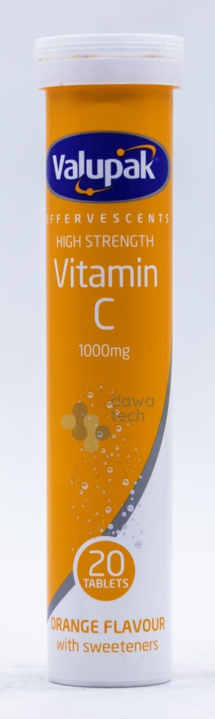 VALUPAK EFFERVESCENTS VITAMIN C (1000 mg)(20 TABLETS)