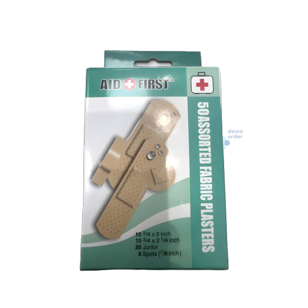 aid + first 50 assorted fabric plasters