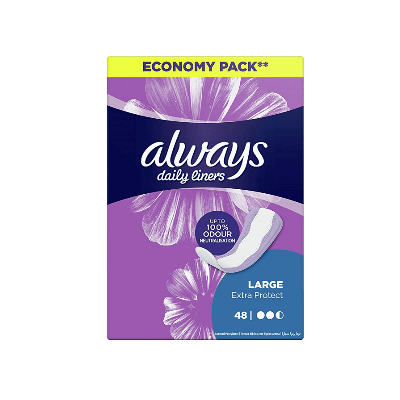 always daily liners large 48 pads