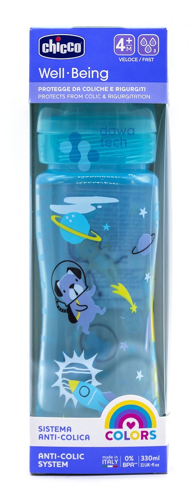 Chicco 4+M Feeding Bottle 330Ml