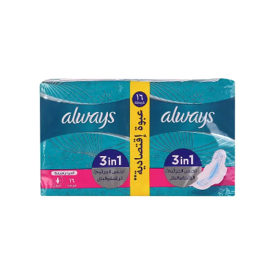 Always Ultra Thin Long 3In1 16 Pads