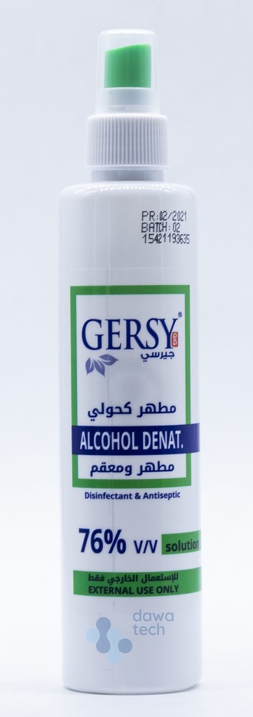Gersy Ethanol Alcohol 76% 250ml