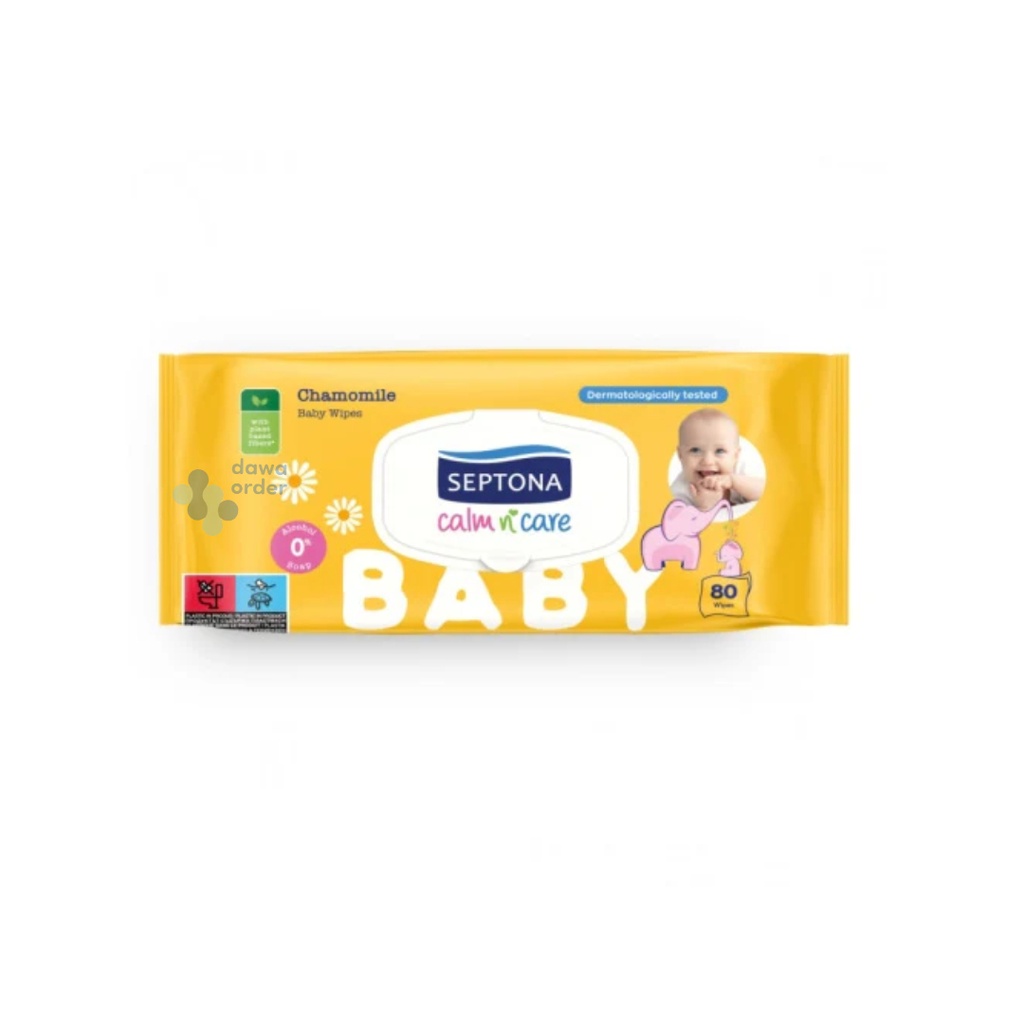 Septona Baby Pure Wipes Chamomile 80 Pc