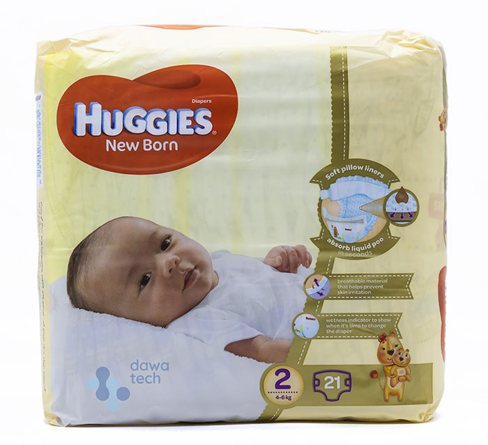 Diaper Huggies 2 (4-6Kg) 21 Diapers