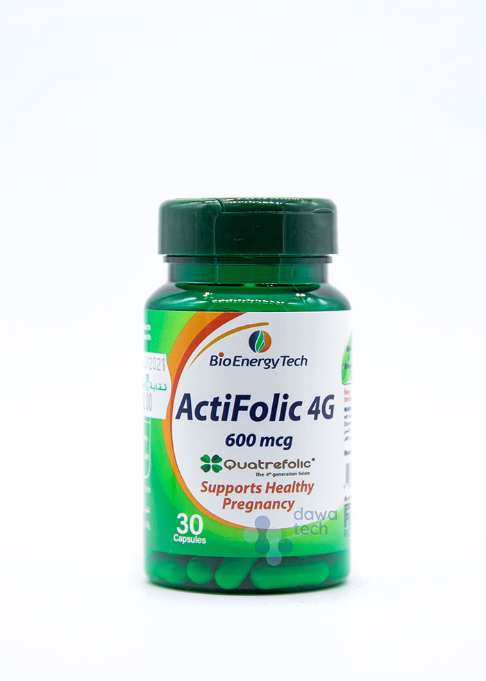 Bio Energy Actifolic 4G (600 Mcg) (30 Capsules)