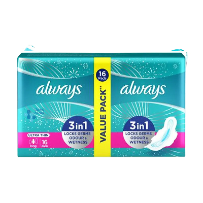 Always Ultra Thin 3In1 16Pads