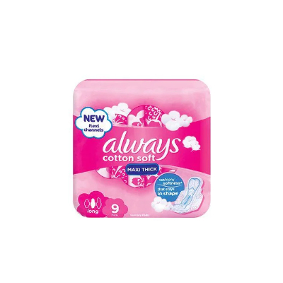 Always Maxi Thick 3In1 Pink 9 Pads