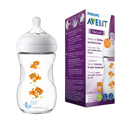 Avent Bottle Natural Ultra Softl Tiger 260Ml