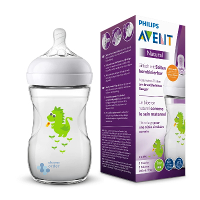 Avent Bottle Natural Ultra Soft And Flexible Dragon 260Ml