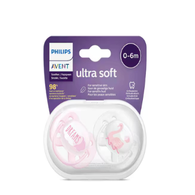Avent Soother Ultra Soft 0-6M Girl