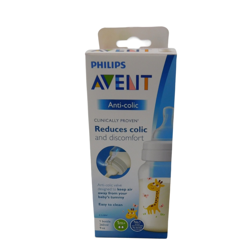 Avent Anti Colic Bottle Giraffe 260Ml