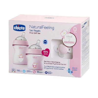 Chicco Natural Feeding First Gift Set Girl