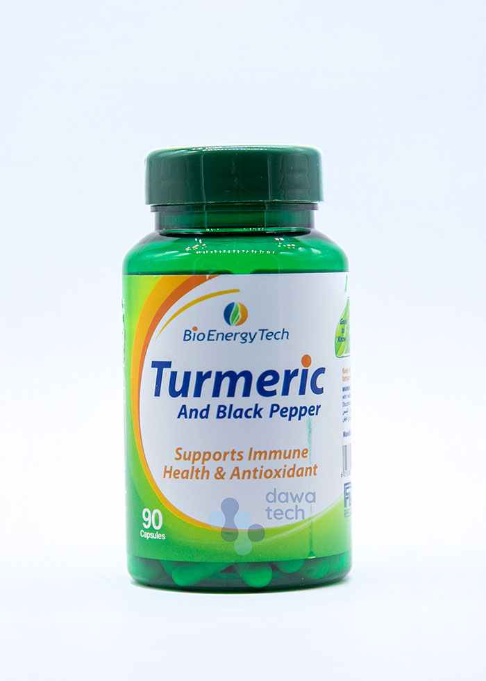 BIO ENERGY TURMERIC AND BLACK PAPPER (90 CAPSULES)