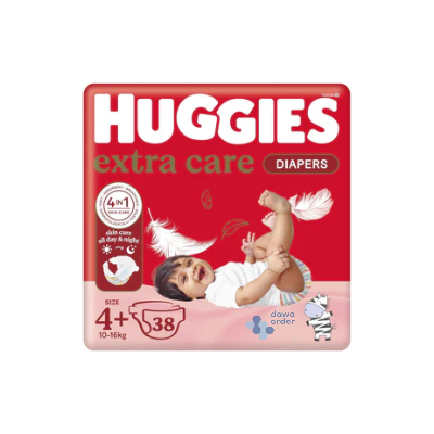 Huggies 4+ (10-16Kg) 38 Diapers