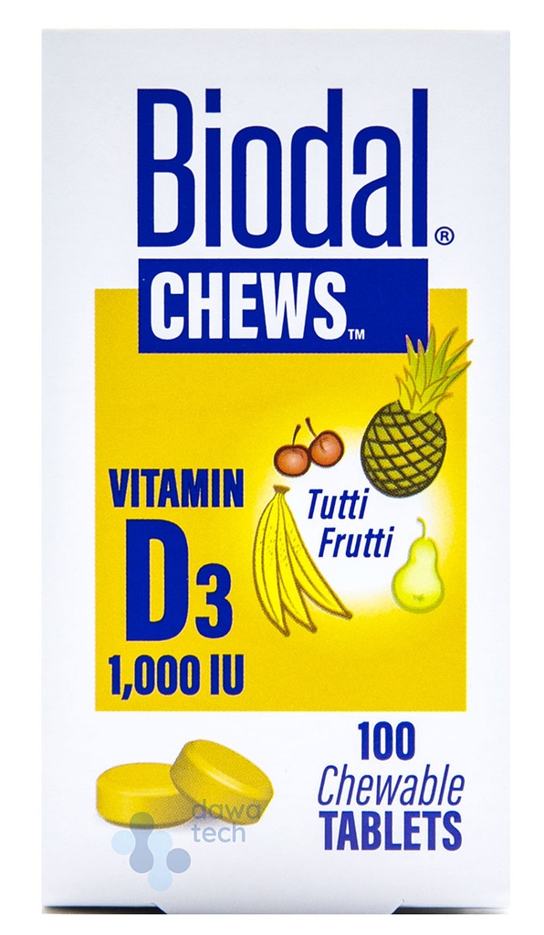 Biodal Chewable 1000 Iu 100Tab