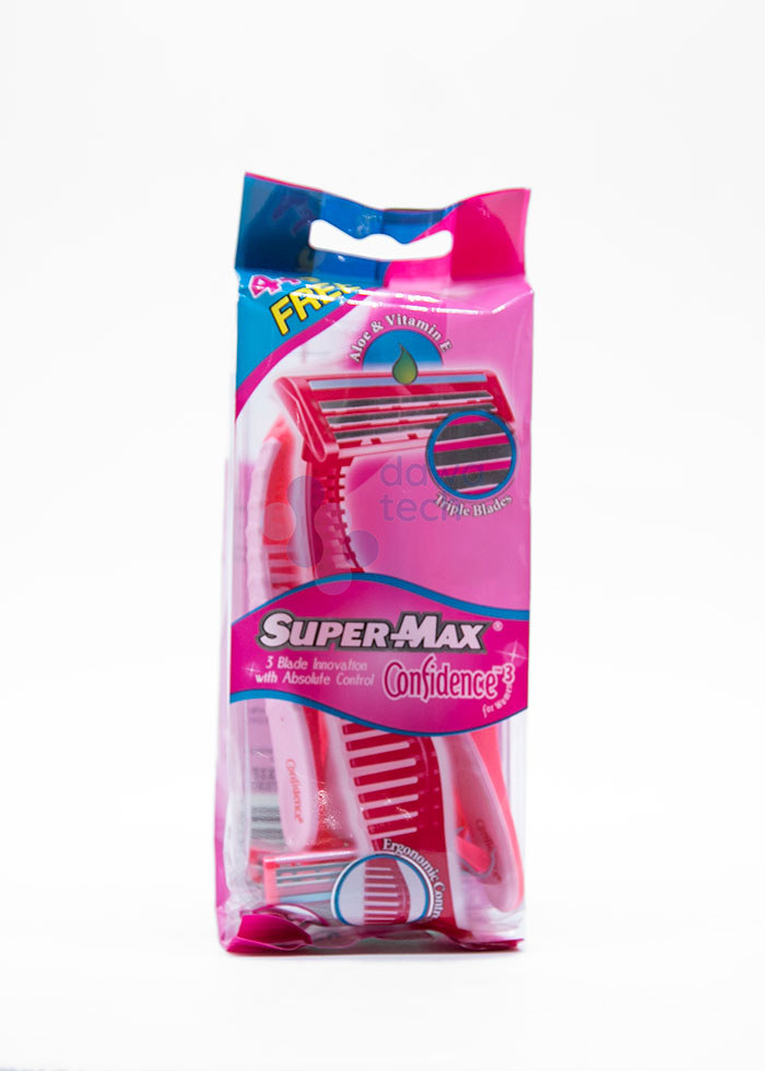 Super-Max Confidence 3 Ladies 6 Razors