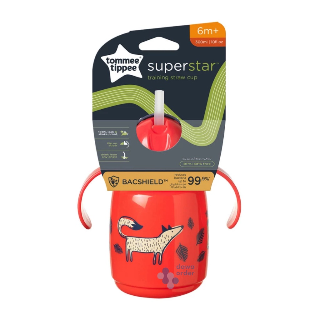 Tommee Tippee Superstar Training Straw Cup 6M+ 300Ml