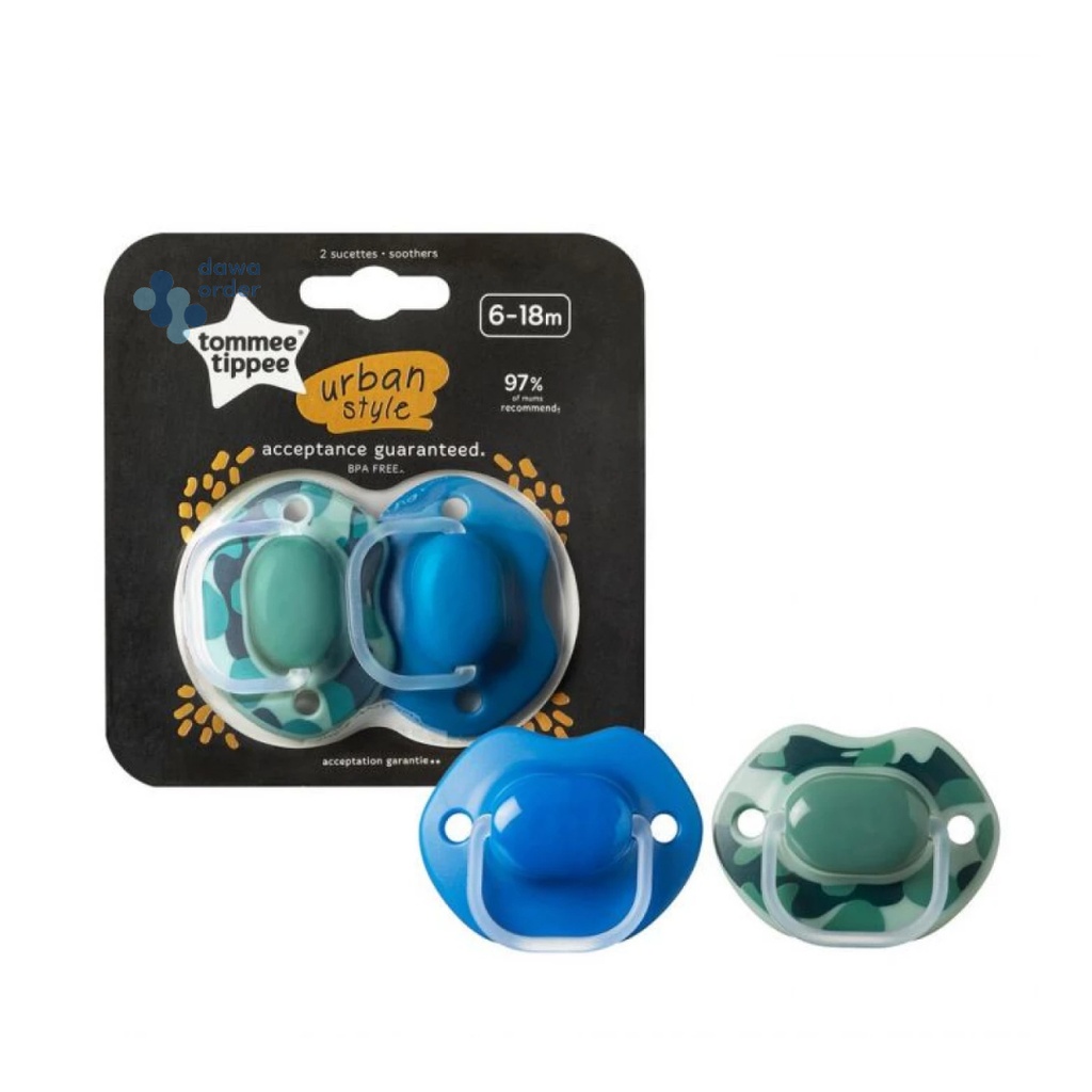 Tommee Tippee Urban Style Soother 6-18 Boy