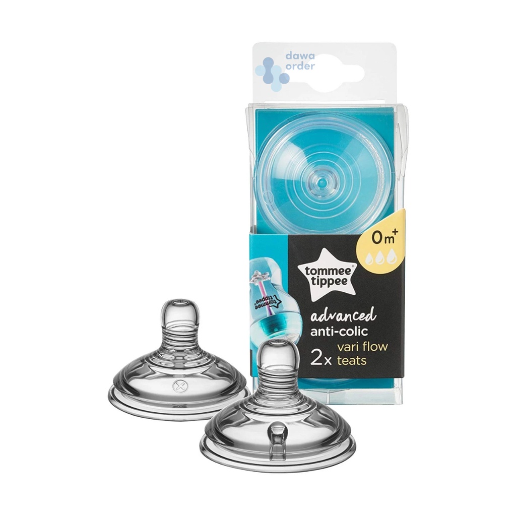 Tommee Tippee Vari Flow Anti Colic 0M+ Nipples