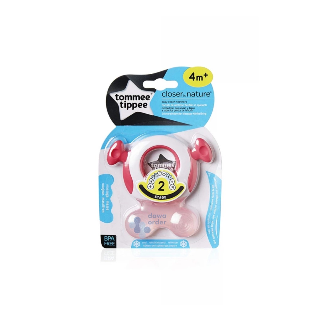 Tommee Tippee Teethers Bite Pink *2