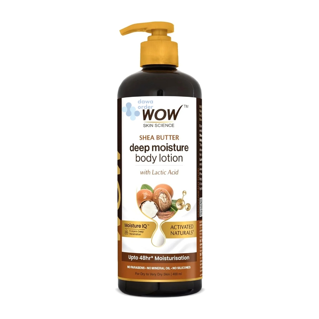 Wow Shea Butter &Cocoa Butter Bpdy Lotion 400Ml