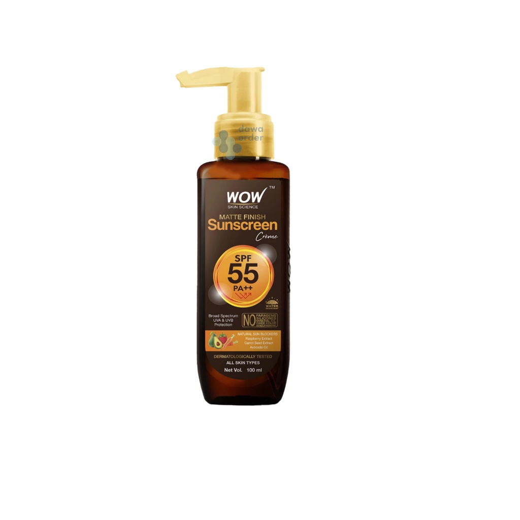 Wow Sunskrean Mattecream Spf55 100Ml