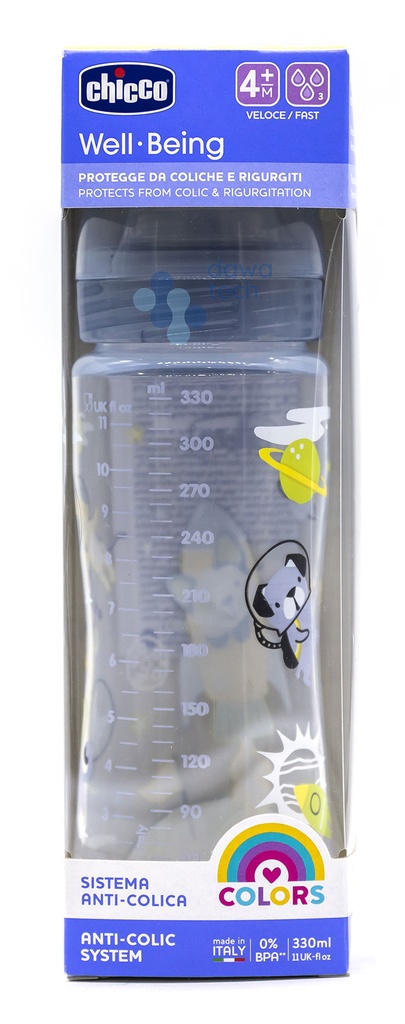 Ch/Bottle W.B Uni Col Pp+Sil 4M+ Fast 330Ml