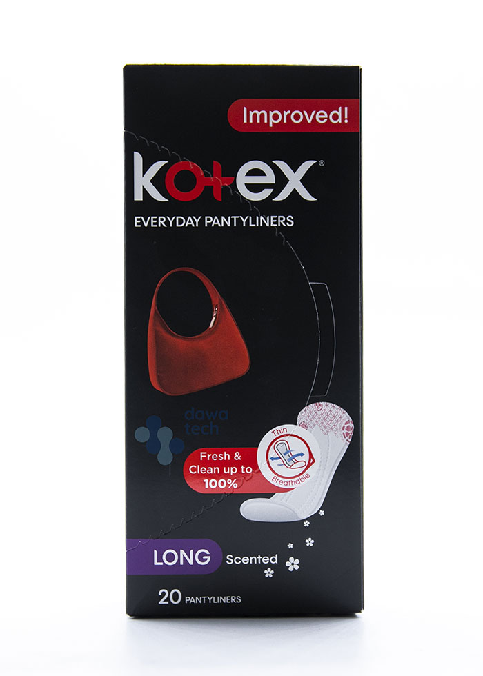 Kotex Everyday Pantyliners Scented Long 20'S