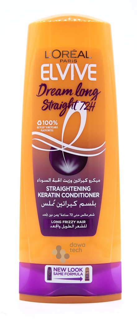 L'Oreal Elvive Dream Long Straight 72H Straightening Keratin Conditioner 400 Ml