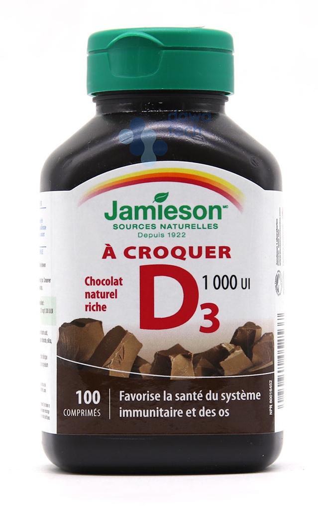 Jamieson V. D 1000Iu Chewable 100 Tab