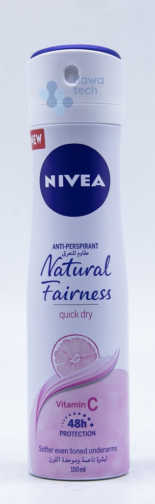 Nivea Natural Fairness Spray Conditioner 150Ml