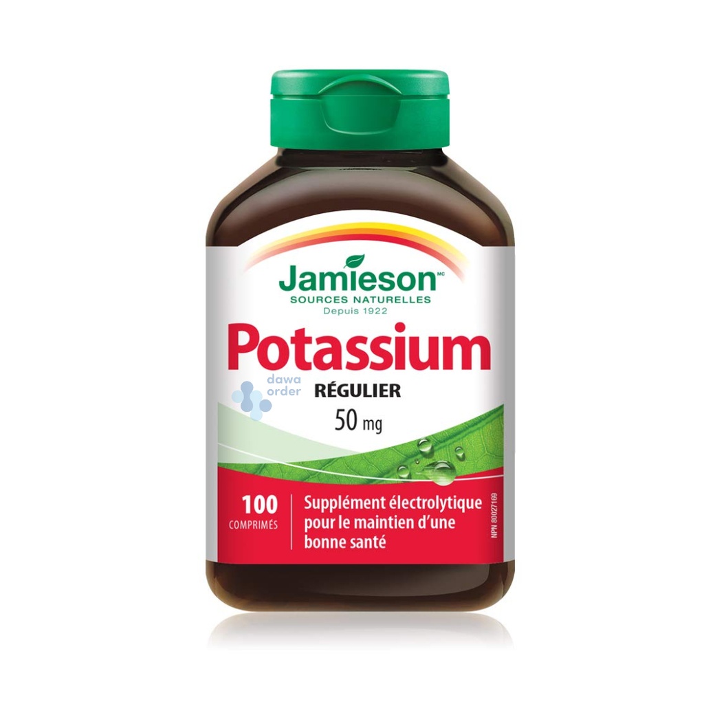 [064642022189] Jamieson Potassium 50Mg 100 Tab
